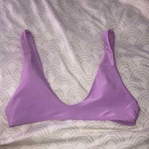 lavender bathing suit top